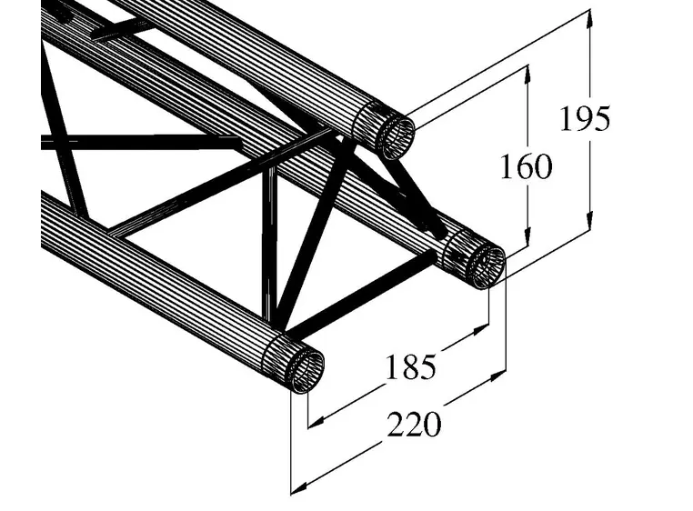 ALUTRUSS DECOLOCK DQ3-200 3-way cross beam 